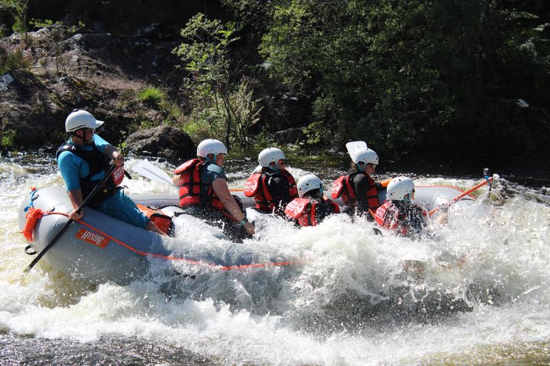 wild rapid surfing