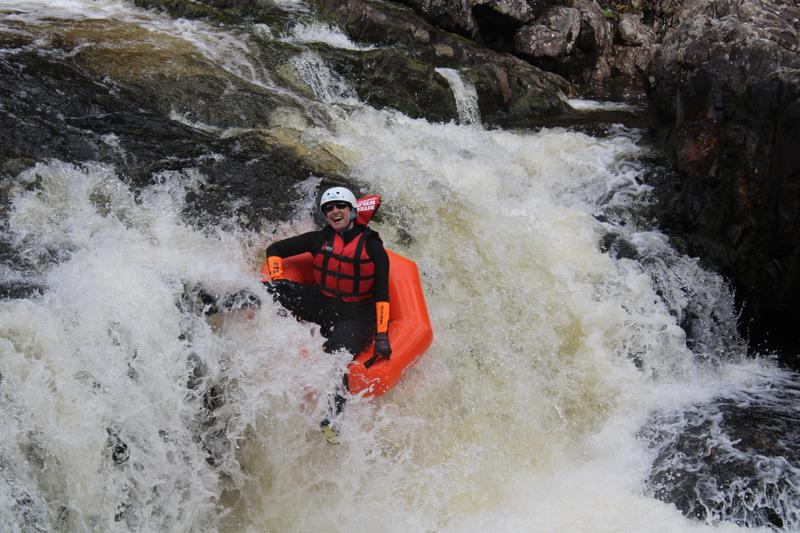 river tubing the linn of tummel waterfall