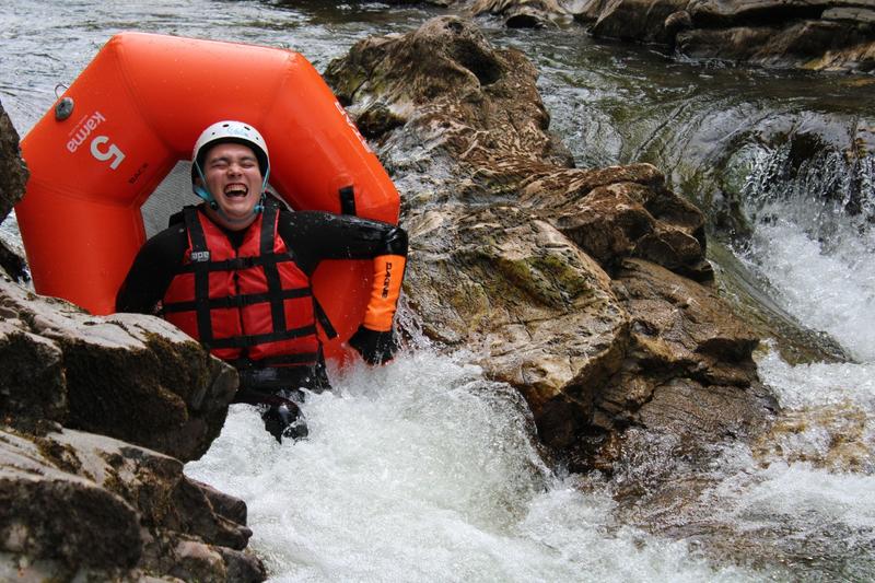 big smiles and bigger wipeouts on the river feshie